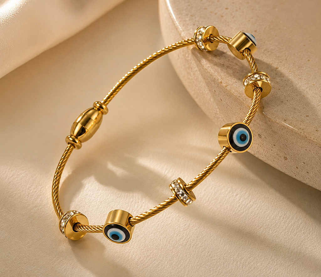 Evil Eye Diamond Magnetic Bracelet With 6 Month Replacement Warranty