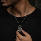 Hanuman Ji Meditating Pendant Necklace With 1-Year Warranty