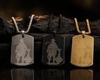 Hanuman Chalisa MicroCarved Tag Necklace With 1-Year Replacement Warranty